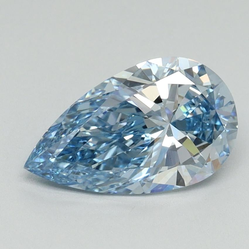 1.51 Ct. Fancy Intense Blue Pear Lab Grown Diamond