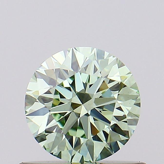 0.57 Ct. Fancy Intense Green Round Lab Grown Diamond