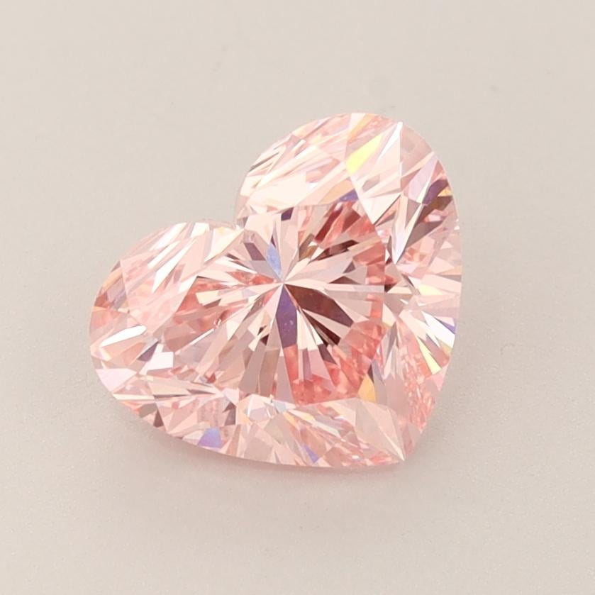 2.10 Ct. Fancy Intense  Pink Heart Lab Grown Diamond