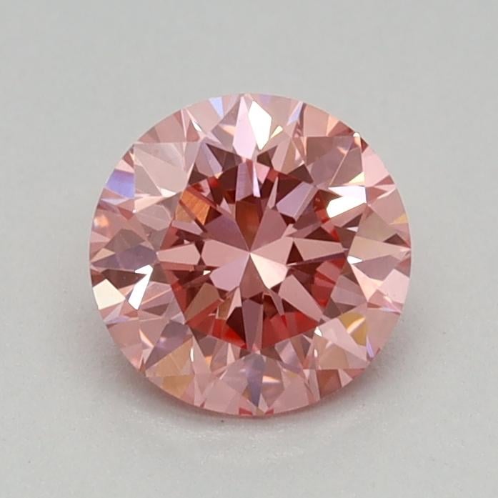 0.43 Ct. Fancy Vivid Pink Round Lab Grown Diamond
