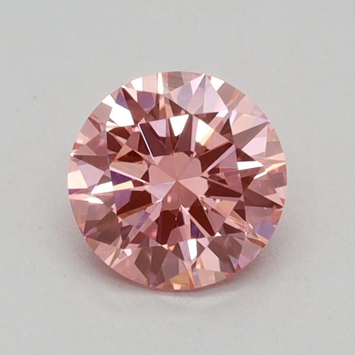 0.35 Ct. Fancy Vivid Pink Round Lab Grown Diamond