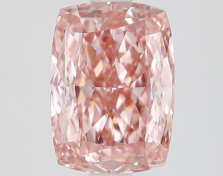 2.01 Ct. Fancy Vivid Pink Cushion Lab Grown Diamond