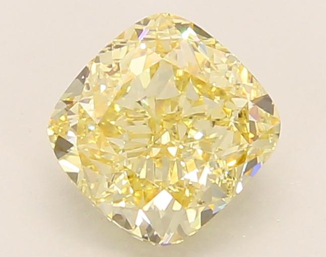 1.52 Ct. Fancy Intense Yellow Cushion Lab Grown Diamond