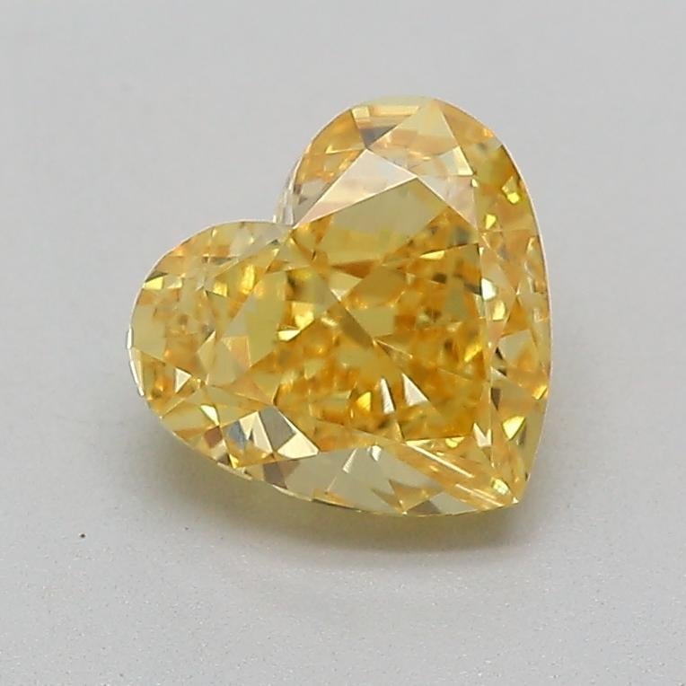 1.10 Ct. Fancy Intense  Yellow Heart Lab Grown Diamond