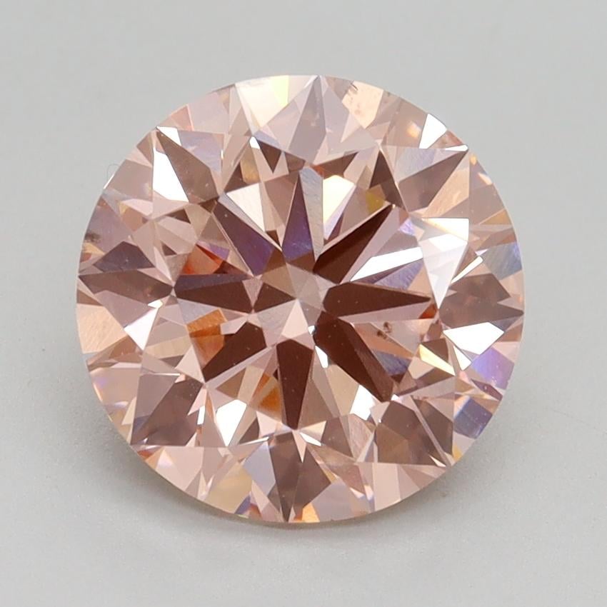 2.76 Ct. Fancy Intense Pink Round Lab Grown Diamond