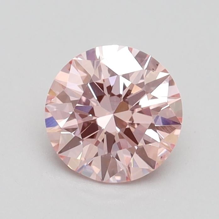 0.74 Ct. Fancy Intense Pink Round Lab Grown Diamond
