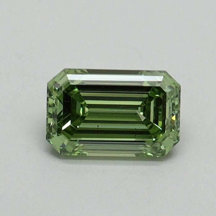0.52 Ct. Fancy Vivid Green Emerald Lab Grown Diamond