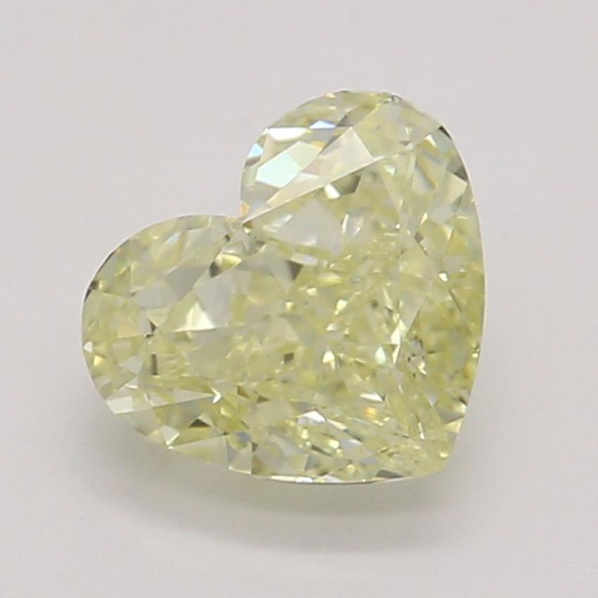 0.55 Ct. Fancy Light Yellow Heart Diamond