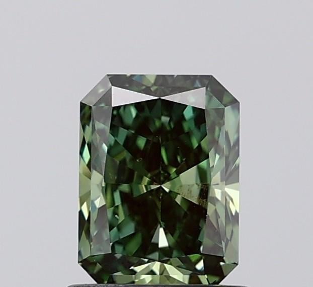 1.07 Ct. Fancy Vivid  Green Radiant Lab Grown Diamond