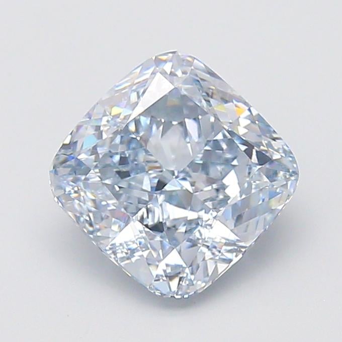 4.04 Ct. Fancy Blue Cushion Lab Grown Diamond