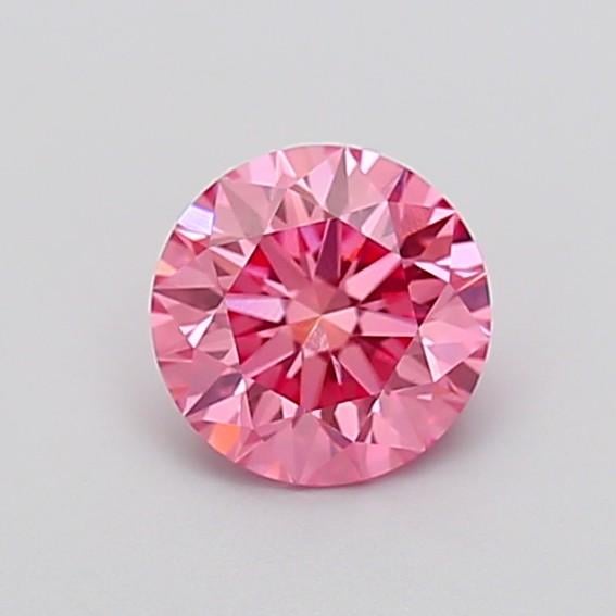 1.08 Ct. Fancy Vivid  Pink Round Lab Grown Diamond