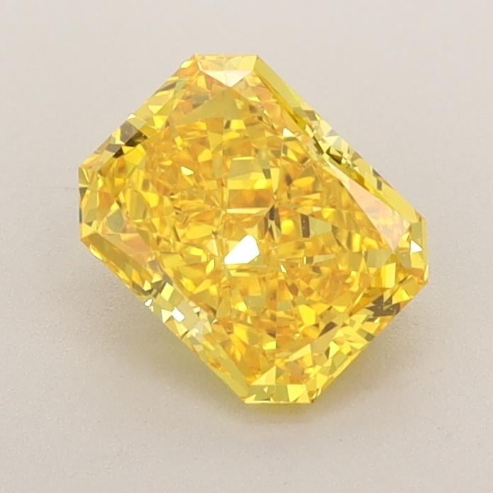 0.95 Ct. Fancy Vivid Yellow Radiant Lab Grown Diamond