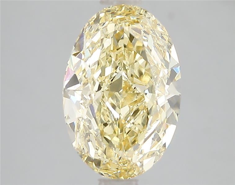 3.06 Ct. Fancy Intense Yellow Oval Lab Grown Diamond