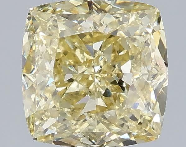 2.07 Ct. Fancy Yellow Cushion Lab Grown Diamond
