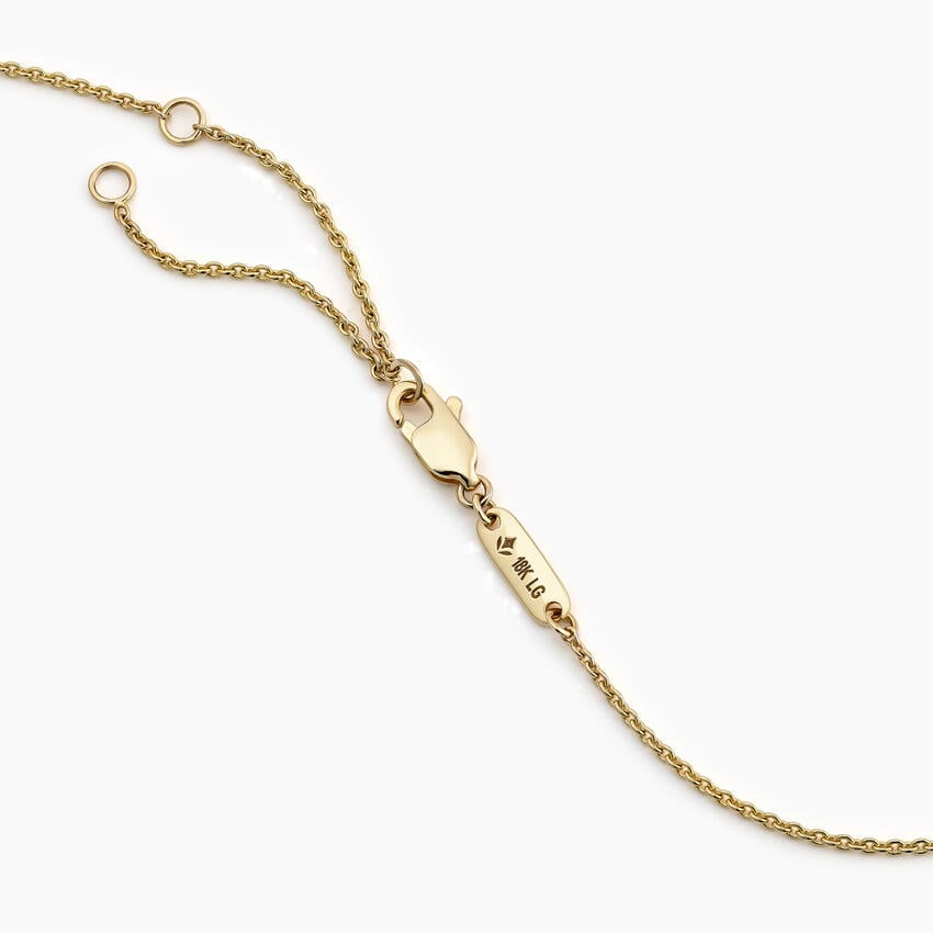 Pacific Green Lab Diamond Solitaire Pendant (1/2 ct. tw.) in 18K Yellow Gold