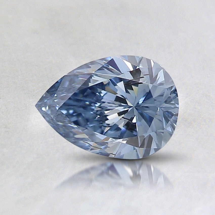 0.60 Ct. Fancy Vivid Blue Pear Lab Grown Diamond