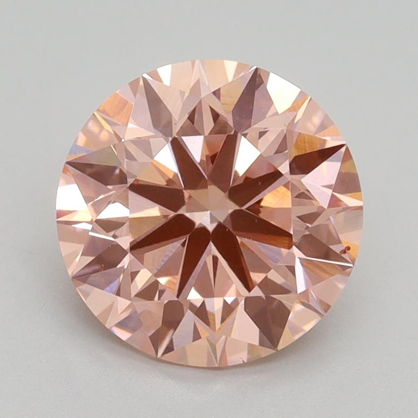 2.49 Ct. Fancy Intense Pink Round Lab Grown Diamond