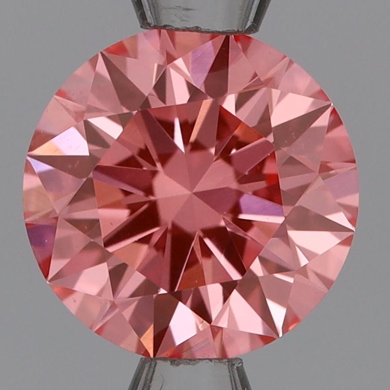 1.07 Ct. Fancy Vivid Pink Round Lab Grown Diamond