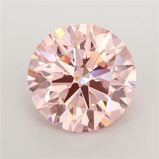 3.11 Ct. Fancy Intense Pink Round Lab Grown Diamond