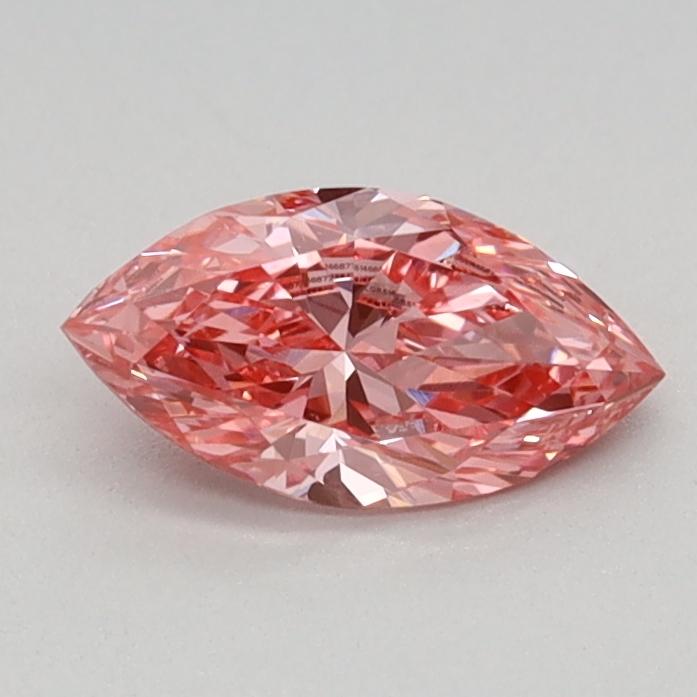 0.40 Ct. Fancy Vivid Pink Marquise Lab Grown Diamond