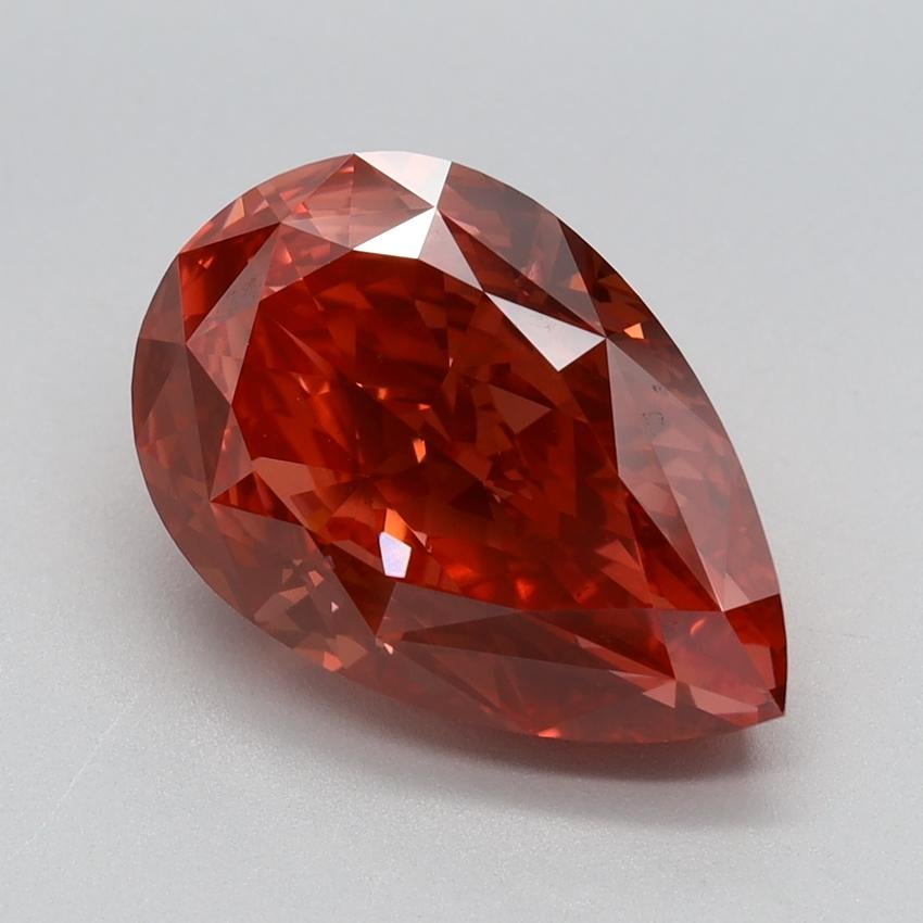 4.29 Ct. Fancy Vivid Pink Pear Lab Grown Diamond