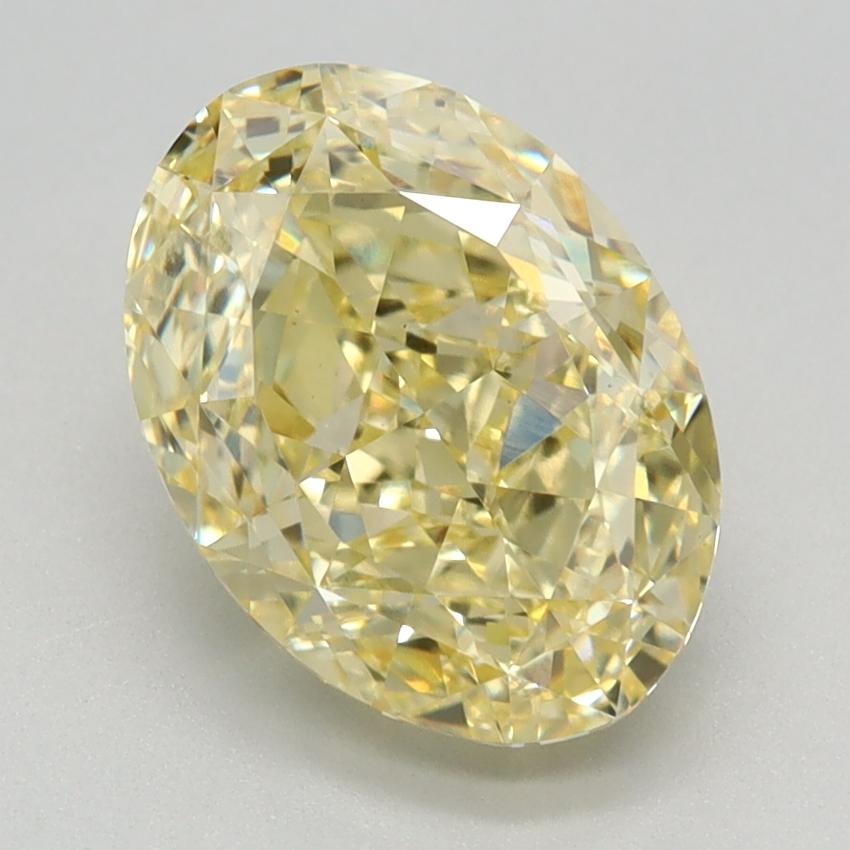 2.66 Ct. Fancy Intense Yellow Oval Lab Grown Diamond