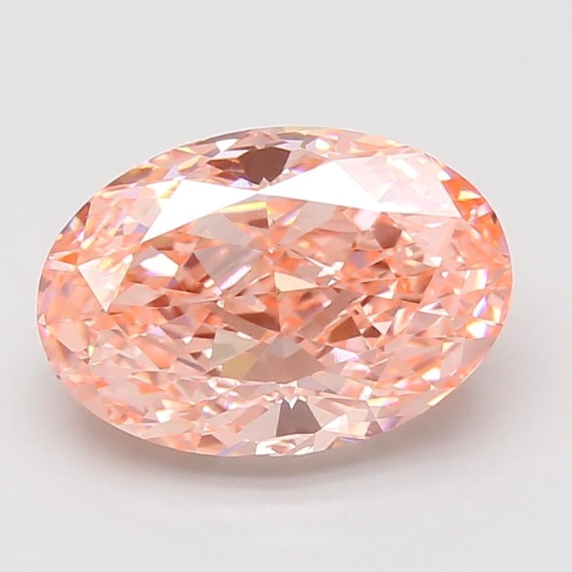 4.05 Ct. Fancy Vivid Pink Oval Lab Grown Diamond