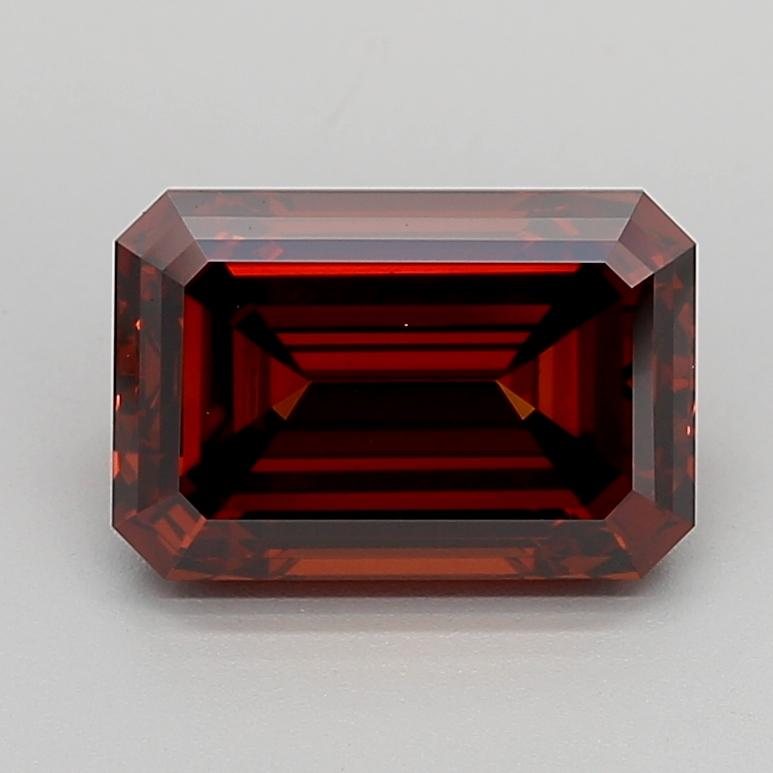 4.02 Ct. Fancy Deep  Orange Emerald Lab Grown Diamond