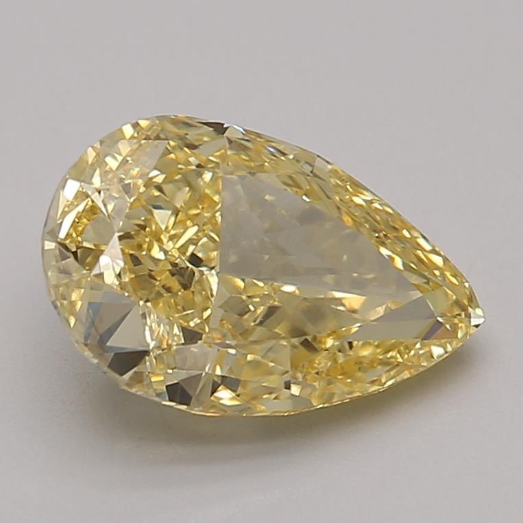 2.31 Ct. Fancy Intense Yellow Pear Lab Grown Diamond