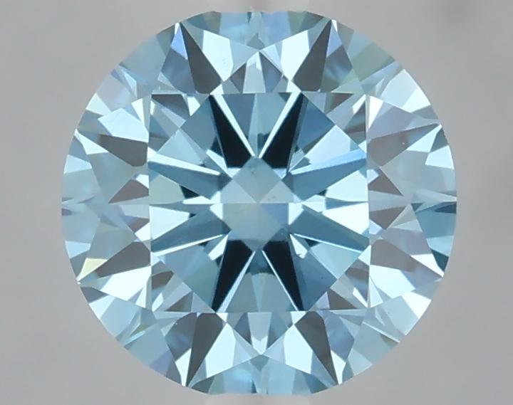 1.03 Ct. Fancy Vivid Blue Round Lab Grown Diamond