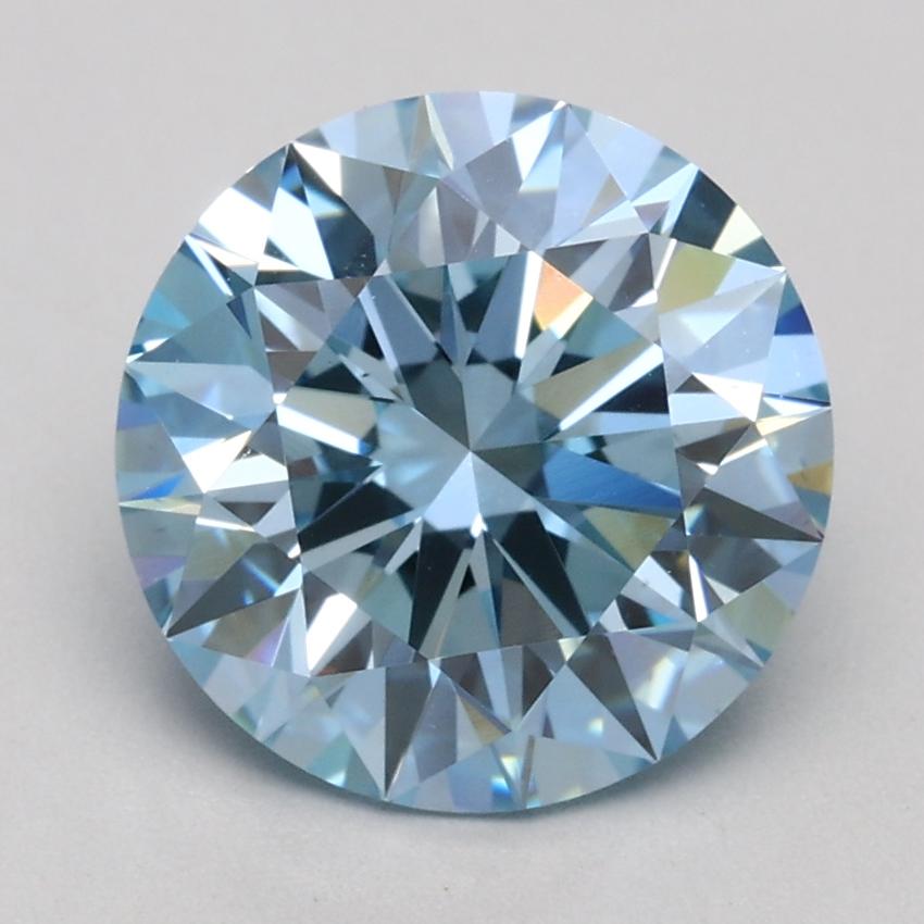 2.04 Ct. Fancy Blue Round Lab Grown Diamond