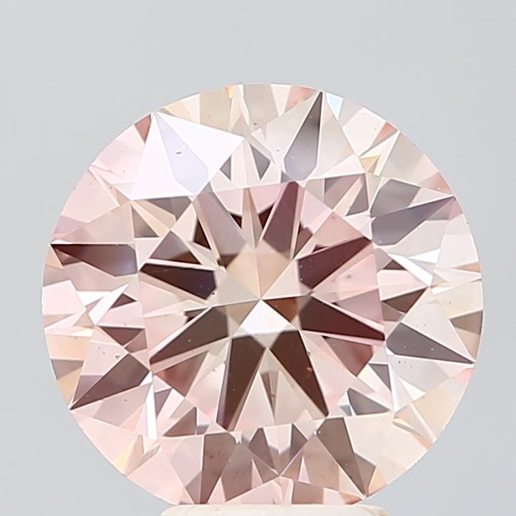 4.99 Ct. Fancy Pink Round Lab Grown Diamond