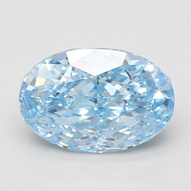 2.00 Ct. Fancy Vivid Blue Oval Lab Grown Diamond