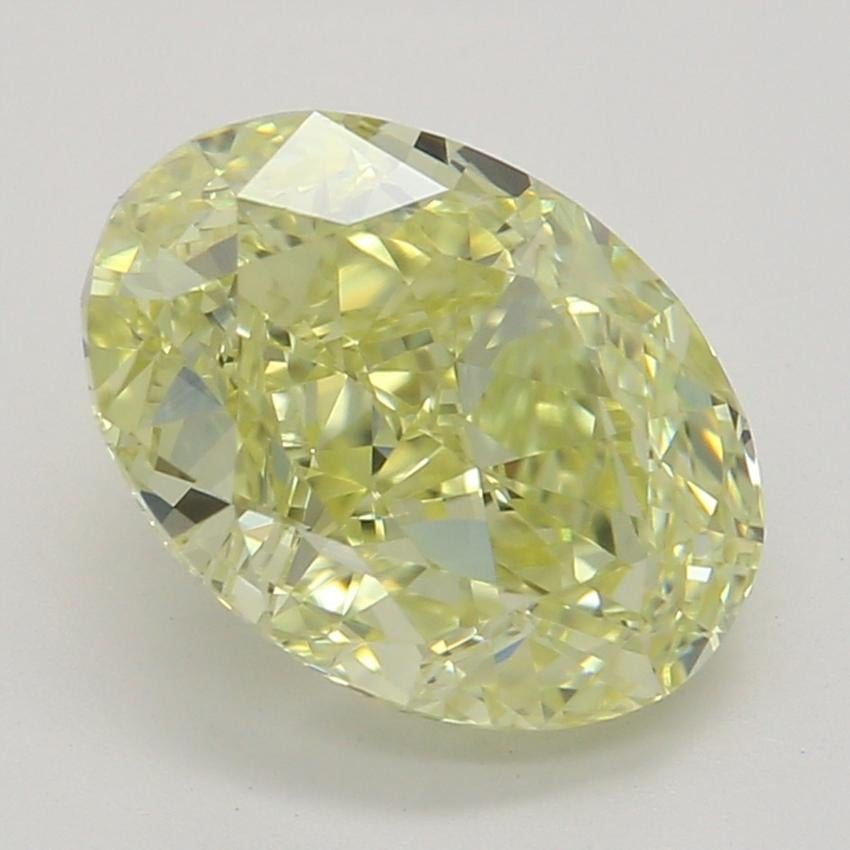 1.53 Ct. Fancy Light Yellow Oval Diamond