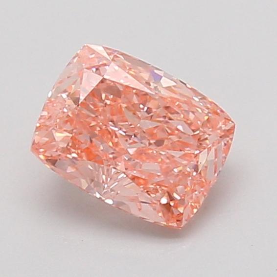 1.10 Ct. Fancy Vivid Pink Cushion Lab Grown Diamond