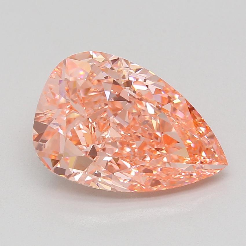 6.05 Ct. Fancy Vivid Pink Pear Lab Grown Diamond