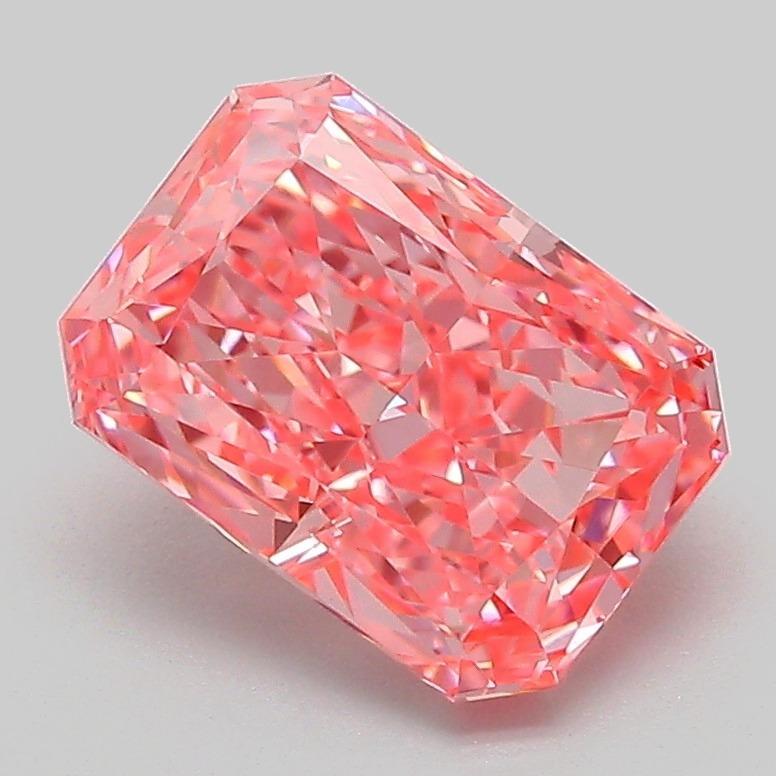 2.10 Ct. Fancy Vivid Pink Radiant Lab Grown Diamond