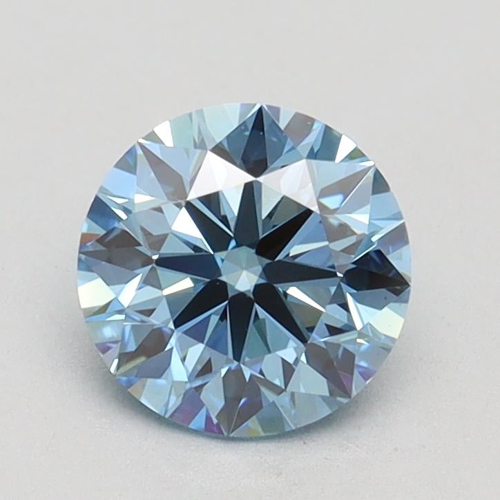 1.09 Ct. Fancy Vivid Blue Round Lab Grown Diamond