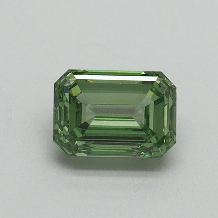 0.53 Ct. Fancy Vivid Green Emerald Lab Grown Diamond