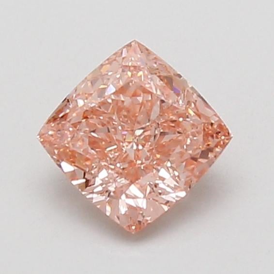 1.00 Ct. Fancy Vivid Pink Cushion Lab Grown Diamond