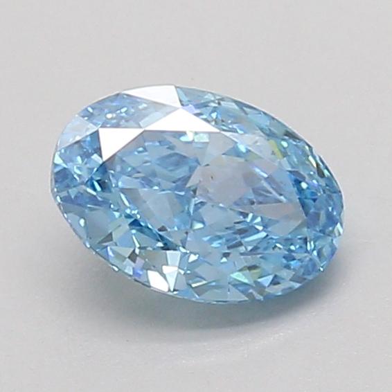 1.06 Ct. Fancy Vivid Blue Oval Lab Grown Diamond