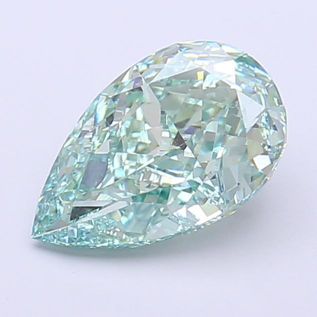 1.96 Ct. Fancy Vivid  Green Pear Lab Grown Diamond