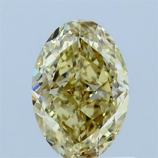 1.06 Ct. Fancy Intense Yellow Oval Lab Grown Diamond