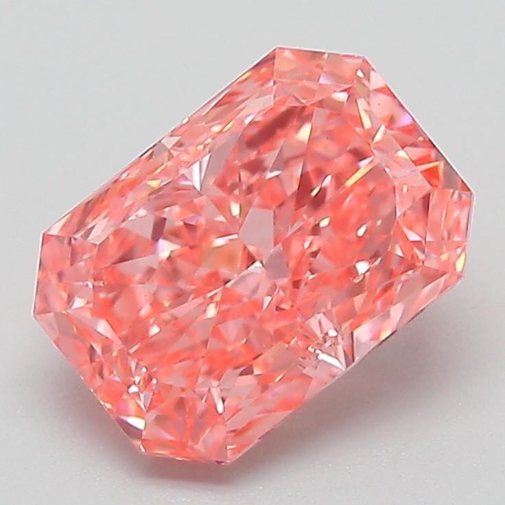 2.05 Ct. Fancy Vivid Pink Radiant Lab Grown Diamond