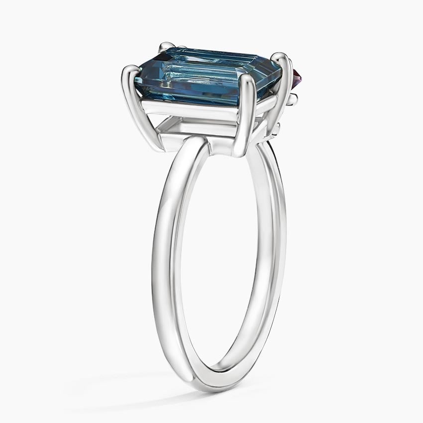 Toi Et Moi London Blue Topaz And Lab Alexandrite Cocktail Ring In 18K ...