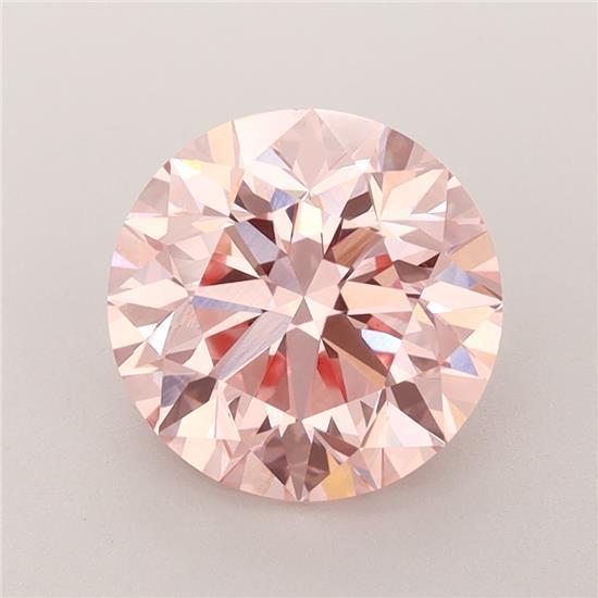 3.02 Ct. Fancy Vivid Pink Round Lab Grown Diamond
