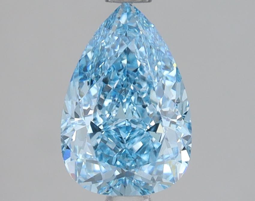 1.57 Ct. Fancy Vivid Blue Pear Lab Grown Diamond