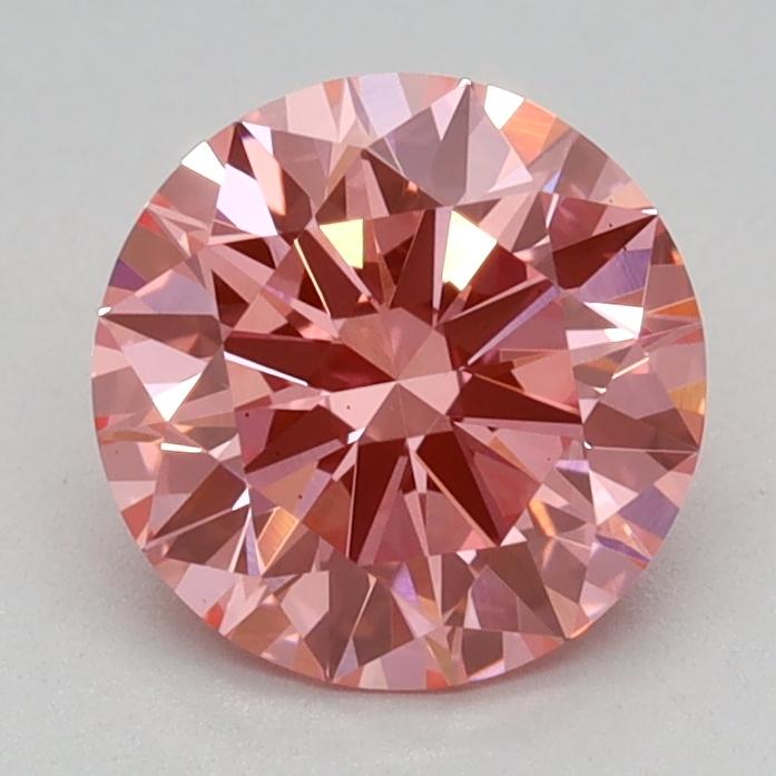 1.03 Ct. Fancy Vivid Pink Round Lab Grown Diamond