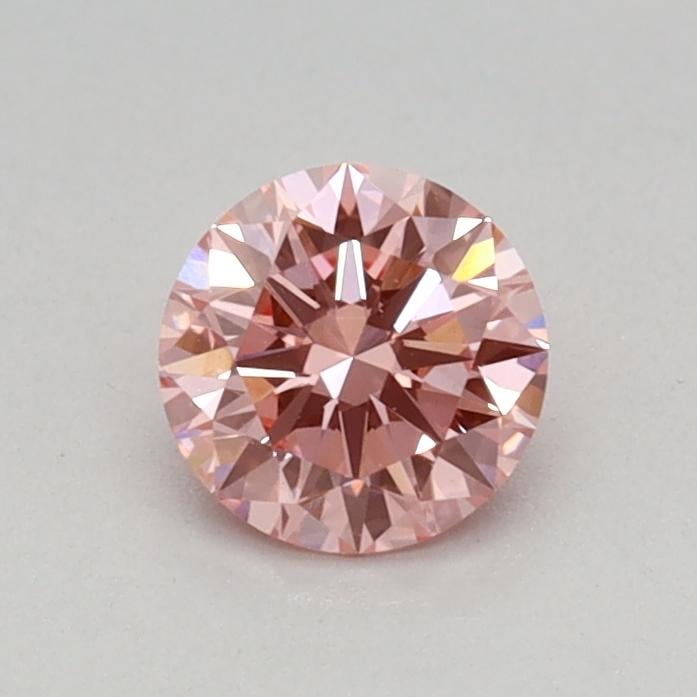 0.37 Ct. Fancy Vivid Pink Round Lab Grown Diamond