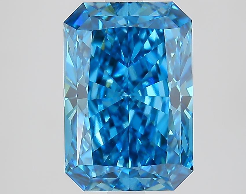 3.25 Ct. Fancy Vivid Blue Radiant Lab Grown Diamond